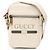 Gucci Mini Crossbody in Pelle Grana Bianca con Logo Bianco