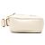 Gucci Mini Crossbody in Pelle Grana Bianca con Logo Bianco - vista 3
