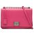 Prada Pink Saffiano Lux Lock Chain Flap Rosa