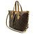 Louis Vuitton Monogram Palermo PM Tote Bag Braun Schwarz Monogramm - Ansicht 3