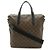 Borsa tote Kitan Monogram Macassar Louis Vuitton Marrone Nero Monogramma