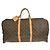 Borsa Keepall Louis Vuitton in tela Monogram 55 Marrone
