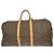 Borsa Keepall Louis Vuitton in tela Monogram 55 Marrone - vista 2