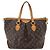 Borsa Louis Vuitton Palermo in tela Monogram PM Marrone - vista 2