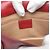 Borsa in pelle Gucci Broadway Pearl Bee Rosso - vista 13