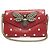 Borsa in pelle Gucci Broadway Pearl Bee Rosso - vista 2