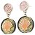 Orecchini in oro e colorati Chanel Rosa D'oro Arancione Giallo - vista 2