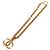 Pendente a catena con logo CC vintage di Chanel in oro placcato D'oro
