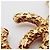 Pendente a catena con logo CC vintage di Chanel in oro placcato D'oro - vista 6
