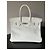 Borsa Hermès Birkin 35 in pelle Togo bianca Bianco - vista 2