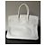 Borsa Hermès Birkin 35 in pelle Togo bianca Bianco - vista 3