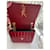 Yves Saint Laurent Vicky Pochette en Cuir Verni Rouge  - vue 3