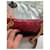 Yves Saint Laurent Vicky Pochette en Cuir Verni Rouge  - vue 6