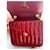 Yves Saint Laurent Vicky Pochette en Cuir Verni Rouge  - vue 8