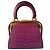 Christian Dior Rara borsa Dior in pelle di coccodrillo viola Porpora - vista 6