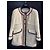 Chanel Abrigo de Tweed Blanco y Seda - vista 2