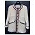Chanel Abrigo de Tweed Blanco y Seda - vista 4