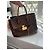 Borsa Louis Vuitton Damier Ebene Ascot Castagno - vista 9