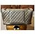 Borsa Chanel Classic XXL Airlines Pelle Caviar Argento - vista 6