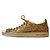 Sneakers Louis Vuitton FrontRow Oro con Paillettes Beige D'oro