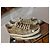 Sneakers Louis Vuitton FrontRow Oro con Paillettes Beige D'oro - vista 7