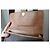Borsa a spalla Dior in tela marrone e pelle beige - vista 8
