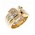 Anello Cartier 2C in oro tricolore 18K