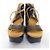 Jil Sander Navy Schnürsandalen aus Rissleder - Ansicht 4