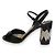 Miu Miu Kristall Chunky Heel Riemchensandalen Schwarz - Ansicht 2