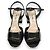 Miu Miu Kristall Chunky Heel Riemchensandalen Schwarz - Ansicht 3
