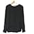 Autre Marque Barba Seidenpullover Bluse Schwarz