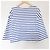 Autre Marque T-shirt a Manica Lunga a Righe Basche Le Minor Bianco Blu - vista 2
