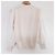 Autre Marque Und Couture Ärmel Tüll Chiffon Hoher Kragen Pullover Bluse Beige - Ansicht 2