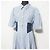 Autre Marque Couture Streifen Kleid Blau - Ansicht 4