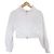Autre Marque E Couture Cardigan Ricamato con Zip Pullover Giacca Bianco Bianco sporco