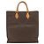 Céline Celine Vintage Macadam Tote Tasche aus Canvas Braun