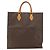 Céline Celine Vintage Macadam Tote Tasche aus Canvas Braun - Ansicht 2