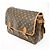 Gibeciere Borsa Messenger Gibecière Louis Vuitton in tela Monogram GM Marrone - vista 3