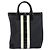 Gucci Vintage Tote aus Canvas Schwarz