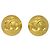 Chanel Vintage CC Round Clip-On Metal Small D'oro