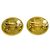 Chanel Vintage CC Round Clip-On Metal Small D'oro - vista 2