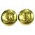 Clip Chanel CC in metallo D'oro
