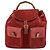 Gucci Vintage Bamboo Backpack Suede Medium Red
