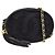 Mini catena rotonda in suede nero CC di Chanel