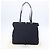 Borsa Tote PRADA in nylon blu navy argento autentica bs30571 - vista 12