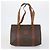 Céline Borsa a Spalla in Tela Macadam CELINE PVC 5 Set Marrone Auth ki6106 - vista 2