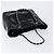 CHANEL Triple Coco Kette Tote Tasche aus Lackleder Schwarz Silber CC Auth 146826 - Ansicht 6