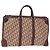 Borsa Boston in tela Trotter Christian Dior Rossa Argento Auth 150750