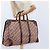 Borsa Boston in tela Trotter Christian Dior Rossa Argento Auth 150750 - vista 19