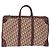Borsa Boston in tela Trotter Christian Dior Rossa Argento Auth 150750 - vista 2